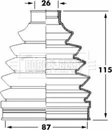 Borg & Beck BCB6049 - Paljekumi, vetoakseli inparts.fi