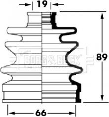 Borg & Beck BCB6043 - Paljekumi, vetoakseli inparts.fi