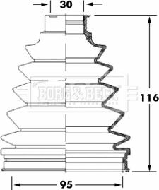 Borg & Beck BCB6051 - Paljekumi, vetoakseli inparts.fi