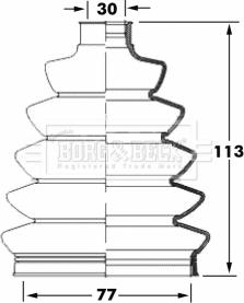 Borg & Beck BCB6069 - Paljekumi, vetoakseli inparts.fi