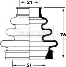 Borg & Beck BCB6063 - Paljekumi, vetoakseli inparts.fi