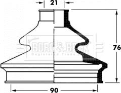 Borg & Beck BCB6062 - Paljekumi, vetoakseli inparts.fi