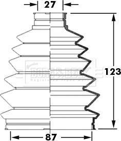 Borg & Beck BCB6004 - Paljekumi, vetoakseli inparts.fi