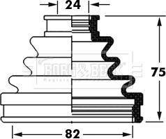 Borg & Beck BCB6005 - Paljekumi, vetoakseli inparts.fi