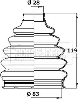 Borg & Beck BCB6084 - Paljekumi, vetoakseli inparts.fi