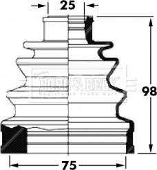 Borg & Beck BCB6031 - Paljekumi, vetoakseli inparts.fi