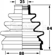 Borg & Beck BCB6033 - Paljekumi, vetoakseli inparts.fi