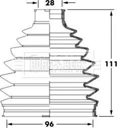 Borg & Beck BCB6032 - Paljekumi, vetoakseli inparts.fi