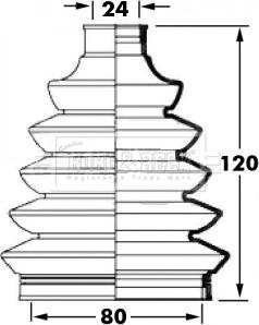 Borg & Beck BCB6029 - Paljekumi, vetoakseli inparts.fi