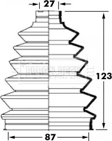 Borg & Beck BCB6022 - Paljekumi, vetoakseli inparts.fi