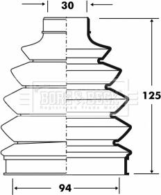 Borg & Beck BCB6079 - Paljekumi, vetoakseli inparts.fi