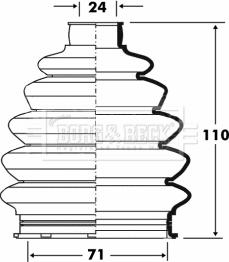 Borg & Beck BCB6078 - Paljekumi, vetoakseli inparts.fi