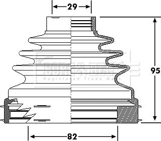 Borg & Beck BCB6193 - Paljekumi, vetoakseli inparts.fi