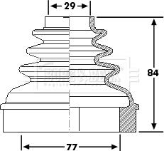 Borg & Beck BCB6192 - Paljekumi, vetoakseli inparts.fi