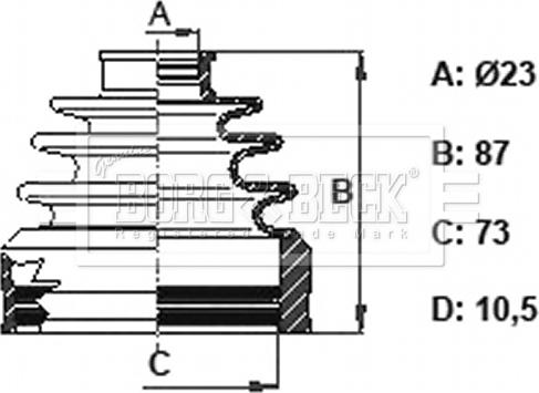 Borg & Beck BCB6164 - Paljekumi, vetoakseli inparts.fi