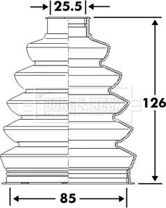 Borg & Beck BCB6114 - Paljekumi, vetoakseli inparts.fi