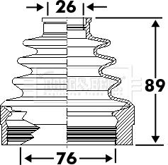 Borg & Beck BCB6112 - Paljekumi, vetoakseli inparts.fi