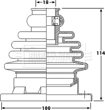 Borg & Beck BCB6184 - Paljekumi, vetoakseli inparts.fi