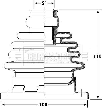 Borg & Beck BCB6173 - Paljekumi, vetoakseli inparts.fi