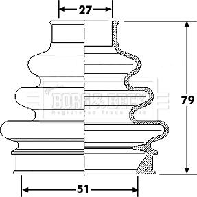 Borg & Beck BCB6177 - Paljekumi, vetoakseli inparts.fi