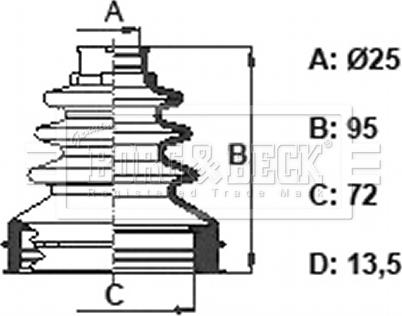 Borg & Beck BCB6392 - Paljekumi, vetoakseli inparts.fi