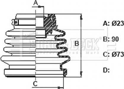 Borg & Beck BCB6352 - Paljekumi, vetoakseli inparts.fi