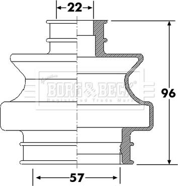 Borg & Beck BCB6301 - Paljekumi, vetoakseli inparts.fi