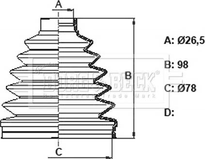 Borg & Beck BCB6389 - Paljekumi, vetoakseli inparts.fi