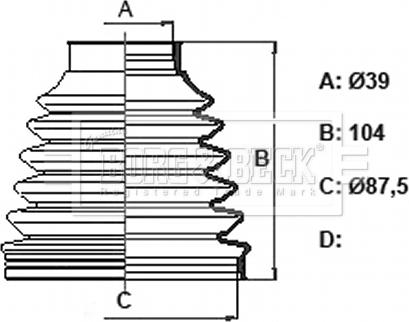 Borg & Beck BCB6331 - Paljekumi, vetoakseli inparts.fi