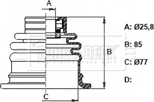 Borg & Beck BCB6327 - Paljekumi, vetoakseli inparts.fi