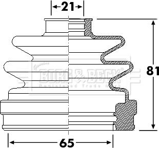 Borg & Beck BCB6299 - Paljekumi, vetoakseli inparts.fi