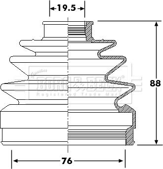 Borg & Beck BCB6294 - Paljekumi, vetoakseli inparts.fi