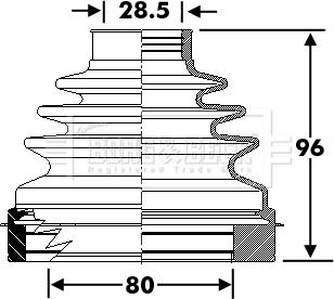 Borg & Beck BCB6297 - Paljekumi, vetoakseli inparts.fi