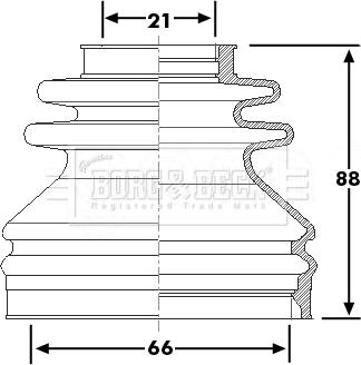 Borg & Beck BCB6240 - Paljekumi, vetoakseli inparts.fi