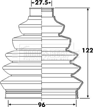 Borg & Beck BCB6248 - Paljekumi, vetoakseli inparts.fi