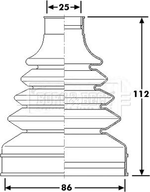 Borg & Beck BCB6256 - Paljekumi, vetoakseli inparts.fi