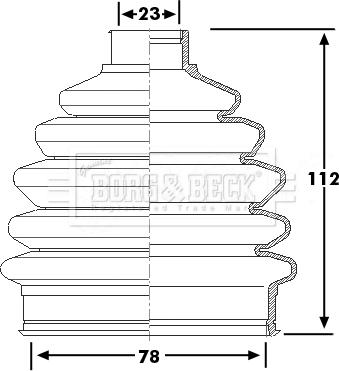 Borg & Beck BCB6251 - Paljekumi, vetoakseli inparts.fi