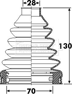 Borg & Beck BCB6253 - Paljekumi, vetoakseli inparts.fi