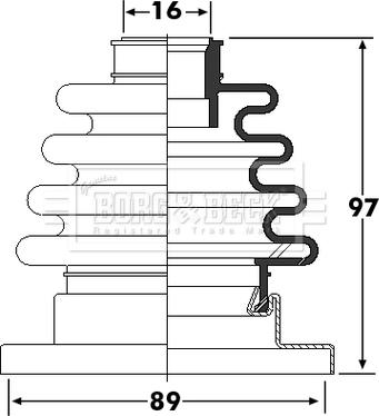 Borg & Beck BCB6252 - Paljekumi, vetoakseli inparts.fi