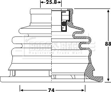 Borg & Beck BCB6209 - Paljekumi, vetoakseli inparts.fi