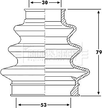 Borg & Beck BCB6208 - Paljekumi, vetoakseli inparts.fi