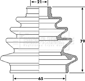 Borg & Beck BCB6216 - Paljekumi, vetoakseli inparts.fi