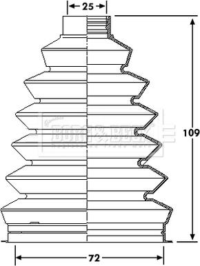 Borg & Beck BCB6211 - Paljekumi, vetoakseli inparts.fi