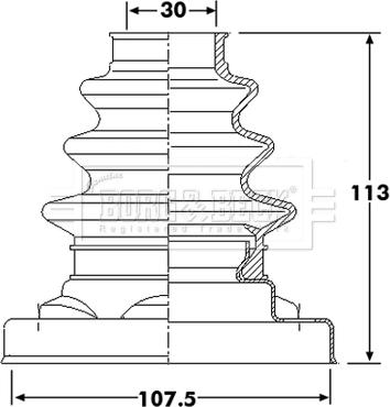 Borg & Beck BCB6218 - Paljekumi, vetoakseli inparts.fi