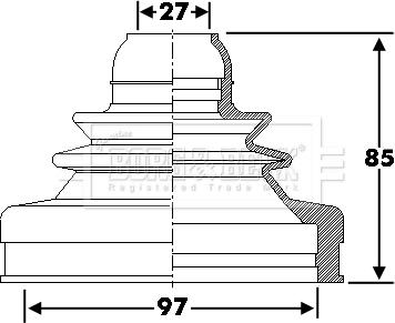 Borg & Beck BCB6286 - Paljekumi, vetoakseli inparts.fi