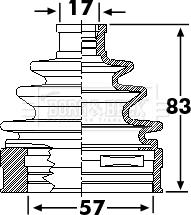 Borg & Beck BCB6239 - Paljekumi, vetoakseli inparts.fi