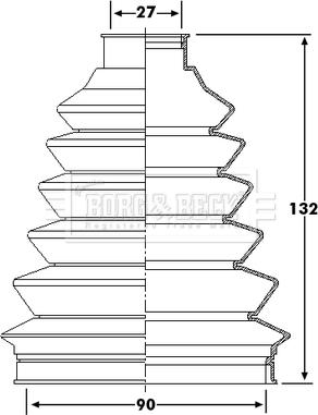 Borg & Beck BCB6235 - Paljekumi, vetoakseli inparts.fi