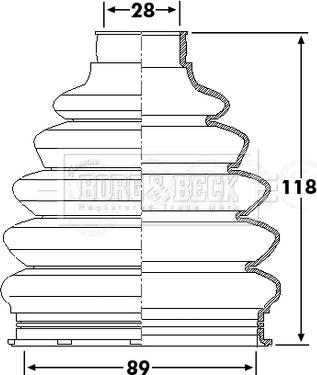 Borg & Beck BCB6229 - Paljekumi, vetoakseli inparts.fi