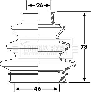 Borg & Beck BCB6226 - Paljekumi, vetoakseli inparts.fi