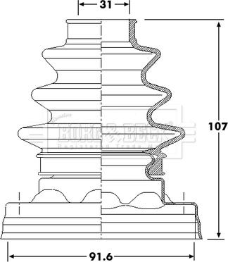 Borg & Beck BCB6221 - Paljekumi, vetoakseli inparts.fi